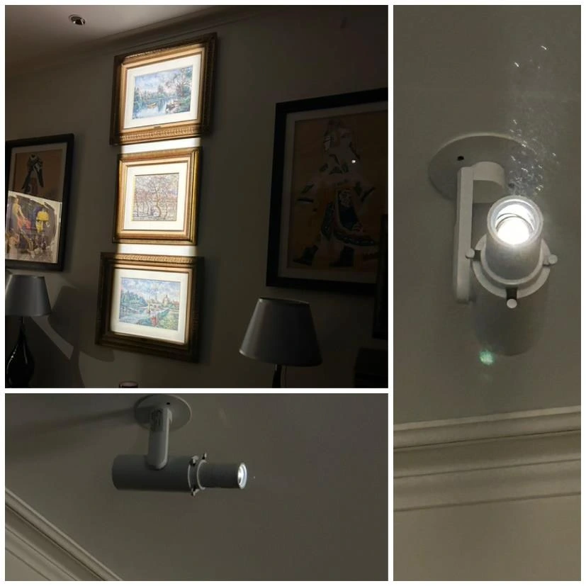 LED арт-светильник: примеры подсветки картин и виды корпуса